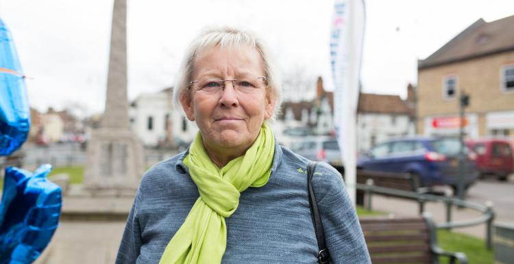 Picture of a woman at a Healthwatch event