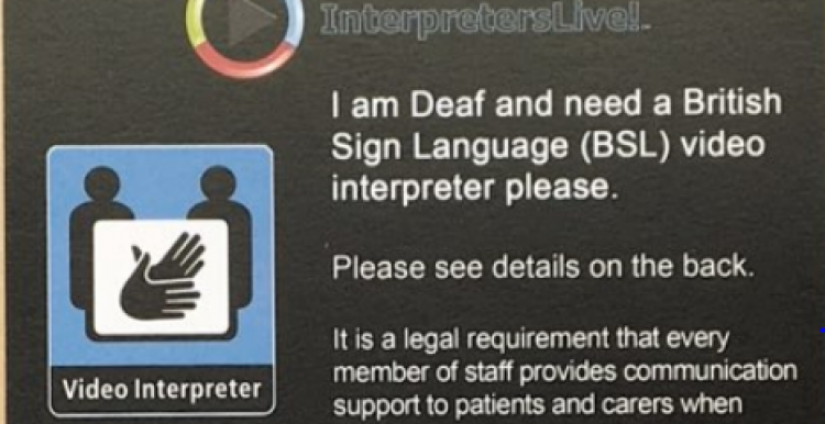 Interpreters for Deaf people in East Kent