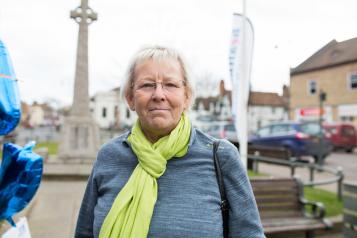 Picture of a woman at a Healthwatch event