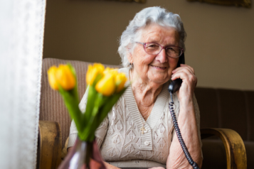 lady in care home