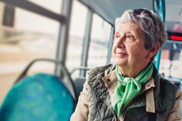 lady on a bus