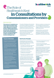 First page of the guide on consultations by commissioners and providers